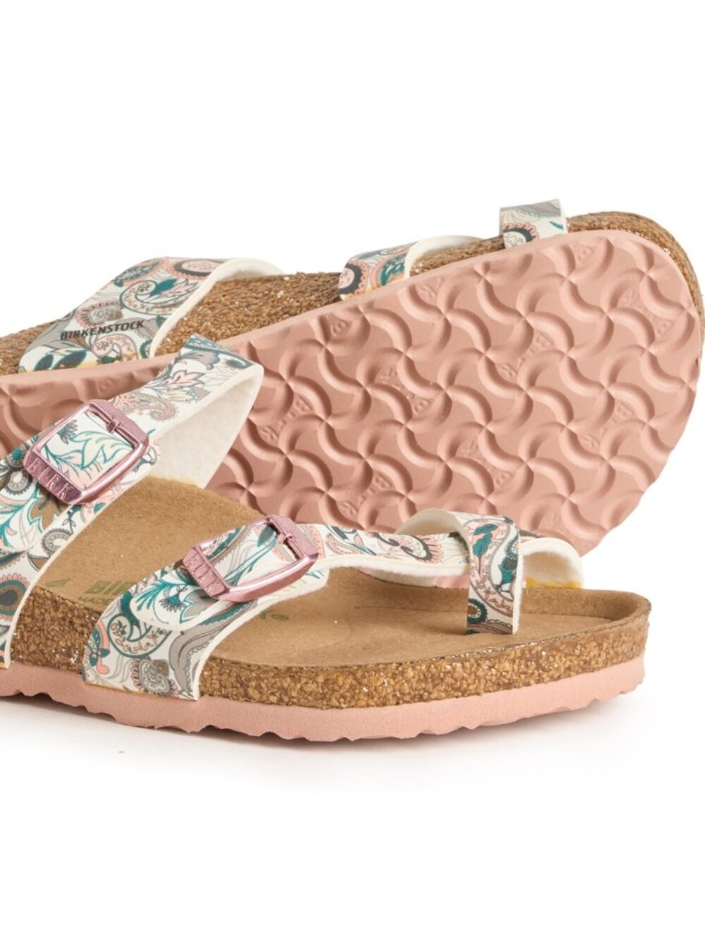 NEW Birkenstock Mayari Paisley Light Rose Size 30 US Kids 12